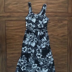 NWOT Black Floral Maxi